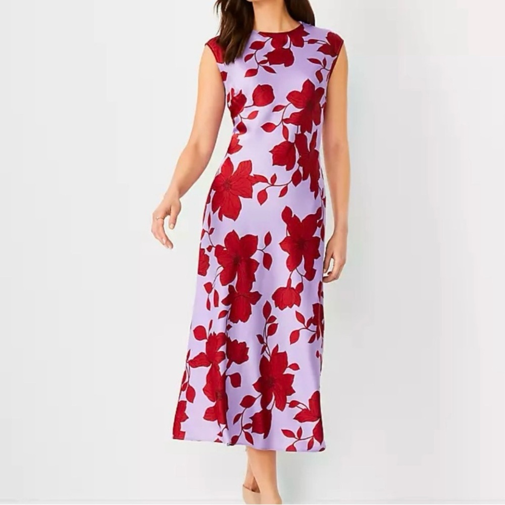 NWT Floral cap sleeve slip dress size 10 - Picture 6 of 7